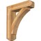 Ekena Millwork Thorton Craftsman Rough Sawn Bracket w/ Offset Brace, Western Red Cedar, 8"W x 32"D x 36"H BKT0806X32X36THR04RWR - alternate 1